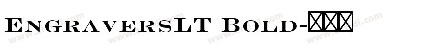 EngraversLT Bold字体转换